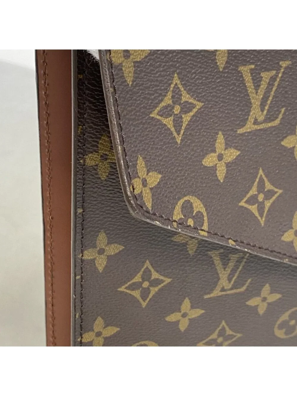 Louis Vuitton Business Bag Monogram Porte Documents Bandouliere Brown